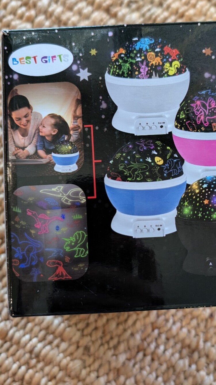 🌸ADD ON Kids Pink Night Light Projector - Picture 2 of 5